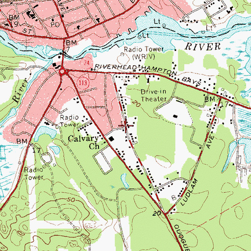 Topographic Map of Galilee Church of God in Christ, NY