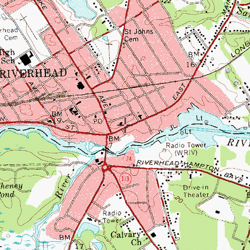 Topographic Map of First Congregational Church, NY