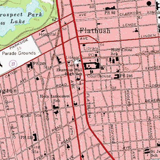 Topographic Map of Third Church of Christ Scientist, NY