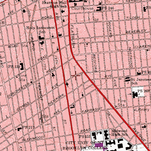 Topographic Map of Gotham Care Center, NY