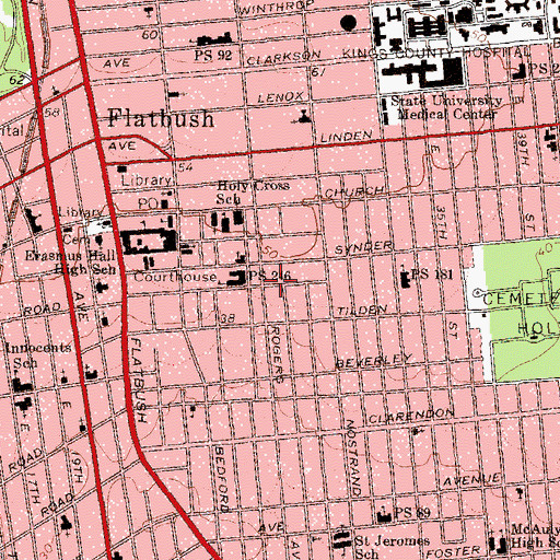 Topographic Map of Public School 397B, NY