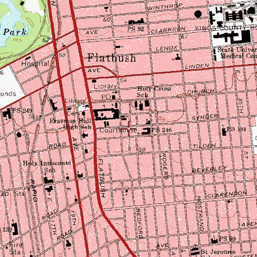 Topographic Map of Gospel Tabernacle, NY
