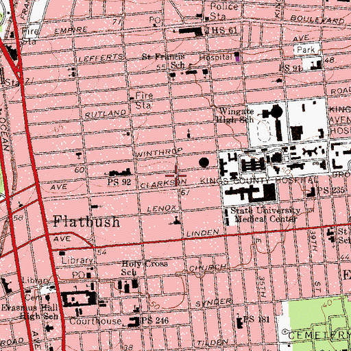 Topographic Map of Redeemed Christian Church of God, NY