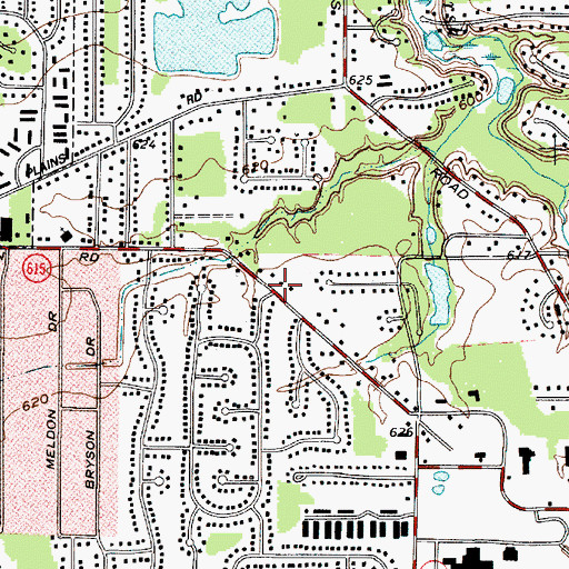 Topographic Map of Mentor Community Church of God, OH