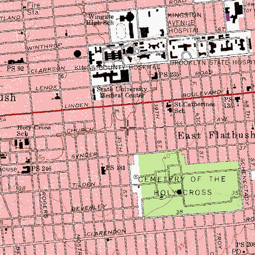Topographic Map of Power of Faith Ministry International, NY