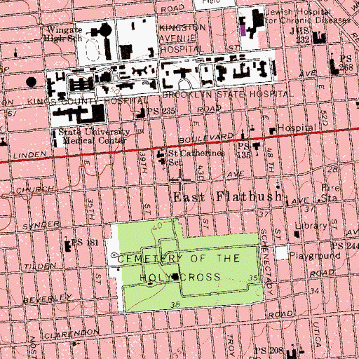 Topographic Map of Olivet Seventh Day Church, NY
