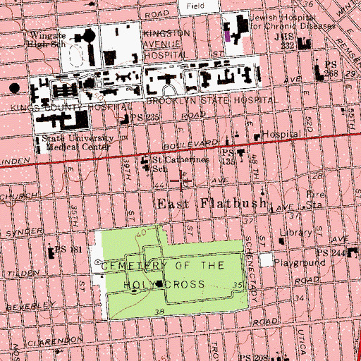 Topographic Map of Maranatha Baptist Church, NY