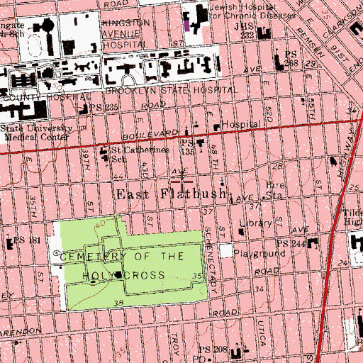 Topographic Map of Church of God Ecclesia, NY