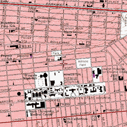 Topographic Map of Church of Jesus Christ of Latter Day Saints, NY