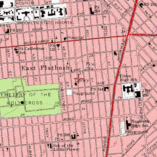 Topographic Map of Universal Church, NY