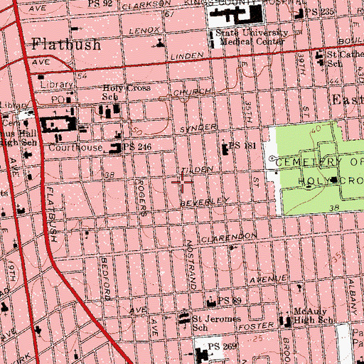 Topographic Map of New Creation Christian Church, NY