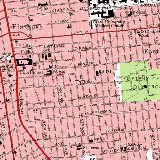 Topographic Map of Apostolic United Holiness Church, NY