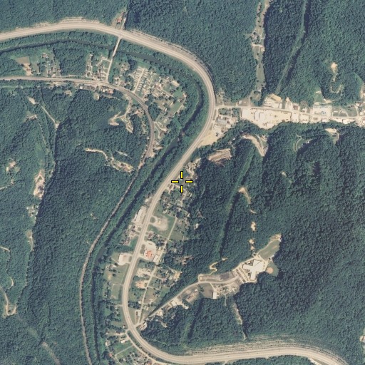 Aerial/Satellite Image of Standville Post Office, KY