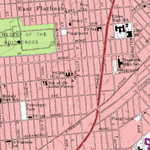 Topographic Map of New Life Tabernacle, NY
