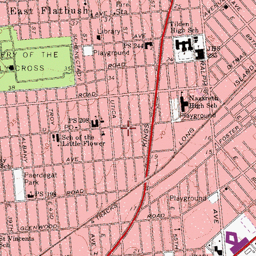 Topographic Map of Rehoboth Open Bible Church, NY