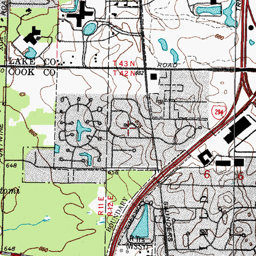 Topographic Map of Salceca North, IL