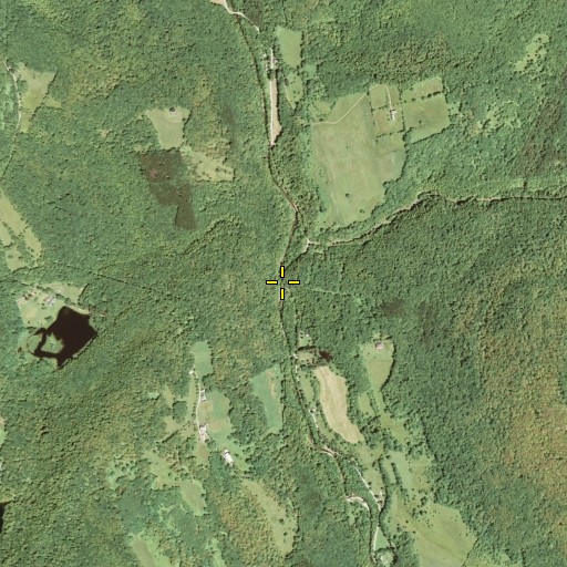 Aerial/Satellite Image of Forge Covered Bridge, NY