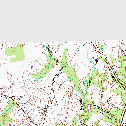Topographic Map of Philo Brook, CT