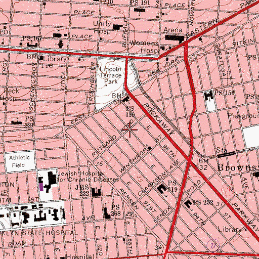 Topographic Map of House of God Mission, NY
