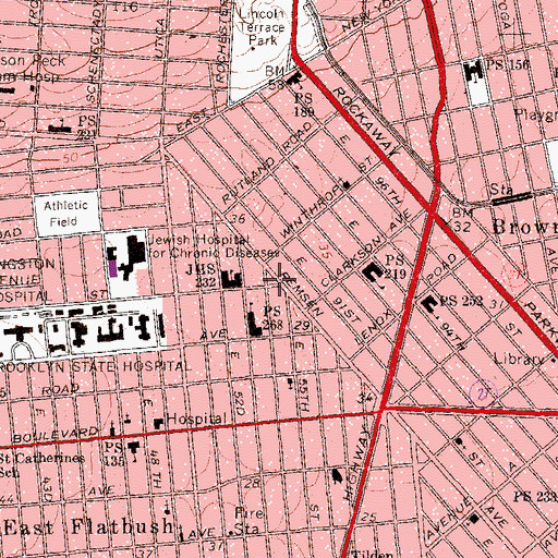 Topographic Map of Assembly of the First Born, NY