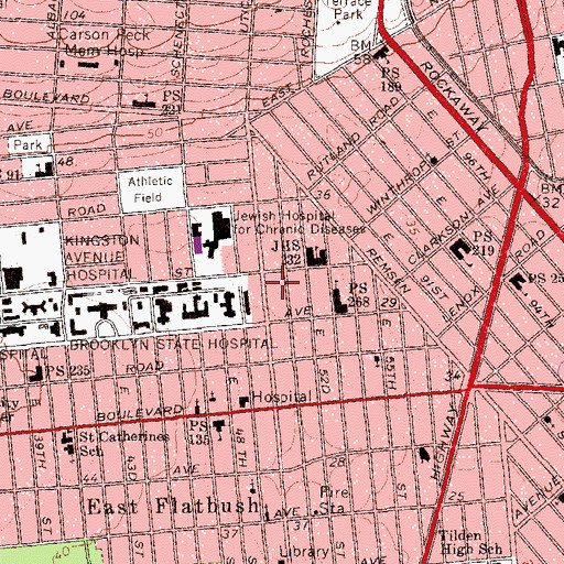 Topographic Map of Jesus Christ Apostolic Church, NY