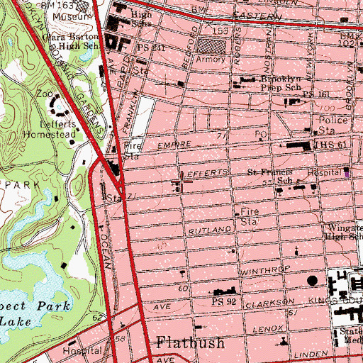 Topographic Map of Grace Reformed Church, NY