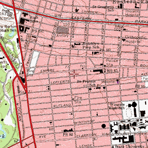 Topographic Map of Living Word Church of God, NY