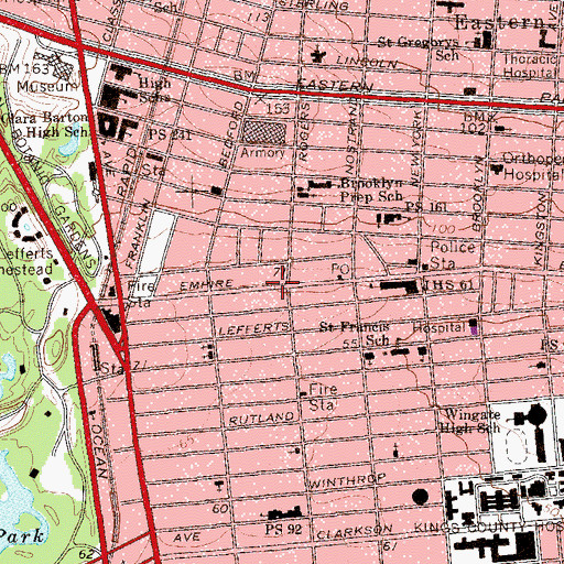 Topographic Map of Deeper Life World Outreach, NY