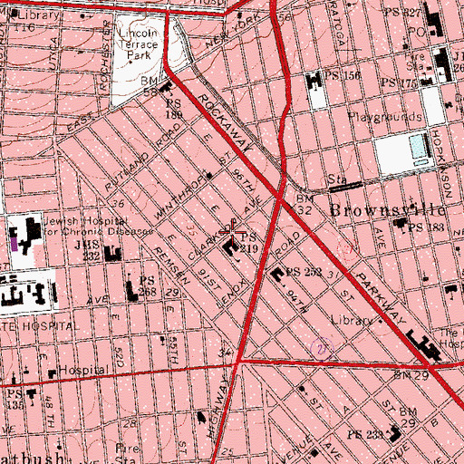 Topographic Map of Rescue Mission Church, NY