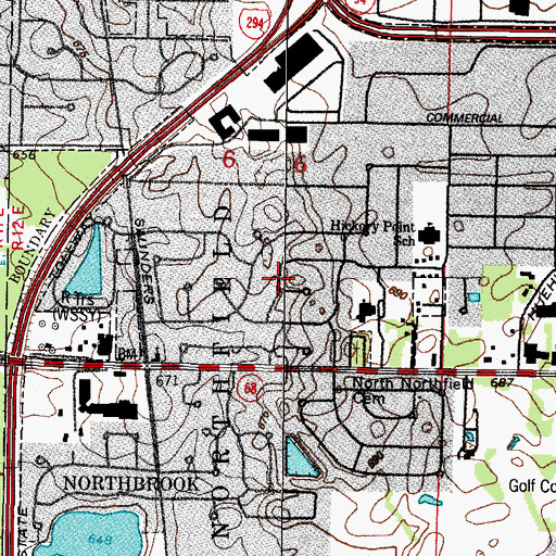 Topographic Map of Charlemagne, IL