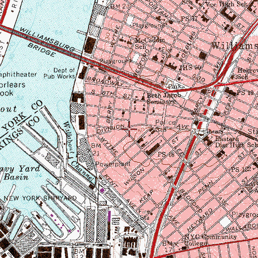 Topographic Map of J A Wynn Circle, NY