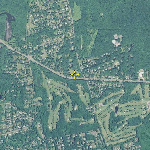 Aerial/Satellite Image of Pin Oak Pond, CT