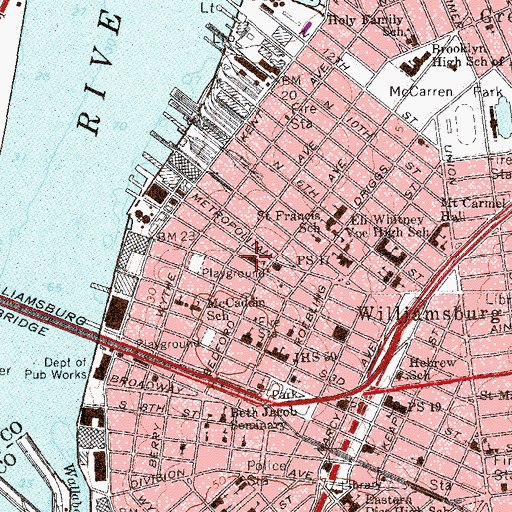 Topographic Map of Church of Our Lady of Consolation, NY