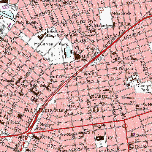 Topographic Map of Badame Sessa Memorial Square, NY