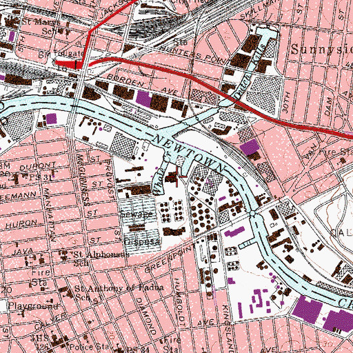 Topographic Map of Greenpojt Incinerator, NY