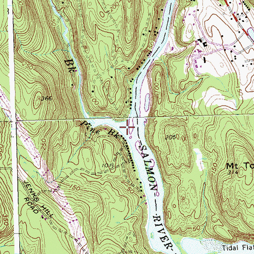 Topographic Map of Pine Brook, CT