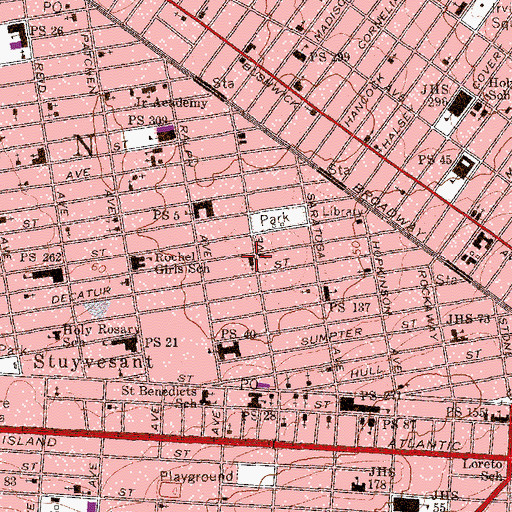 Topographic Map of Bethany Presbyterian Church, NY