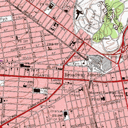 Topographic Map of Callhan-Kelly Square, NY