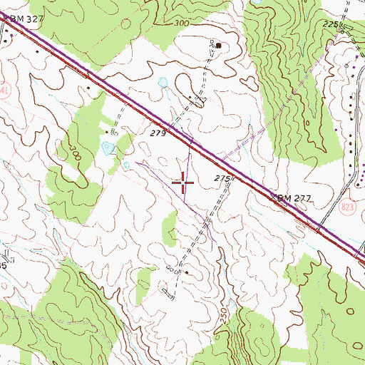 Topographic Map of Ashbrook Commons Shopping Center, VA
