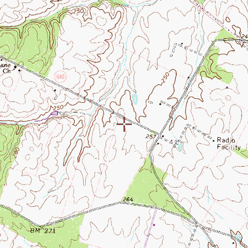 Topographic Map of Cameron Chase Village Center, VA