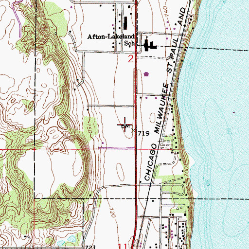 Topographic Map of Shepherd of the Valley Church, MN