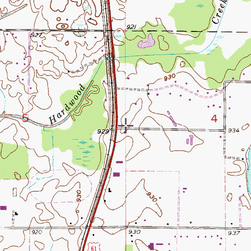 Topographic Map of Jehovah's Witnesses Congregation, MN