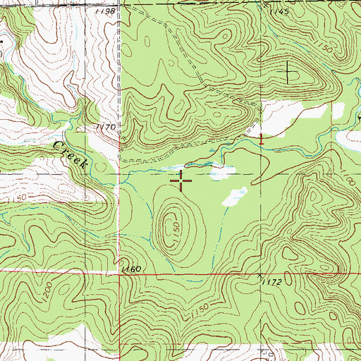 Topographic Map of Crossroads Covenant Church, MN