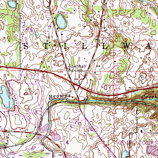 Topographic Map of Otto Berg Memorial Park, MN