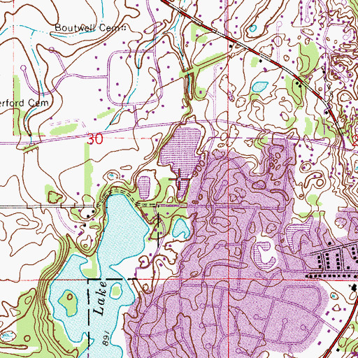 Topographic Map of Jackson Wildlife Management Area, MN