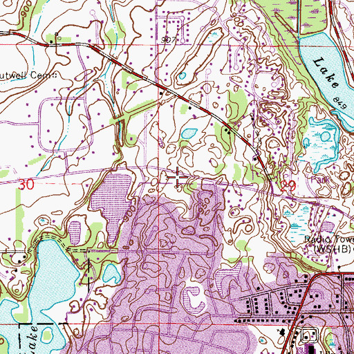 Topographic Map of Northland Park, MN