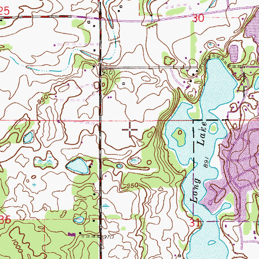 Topographic Map of Heritage Square Park, MN