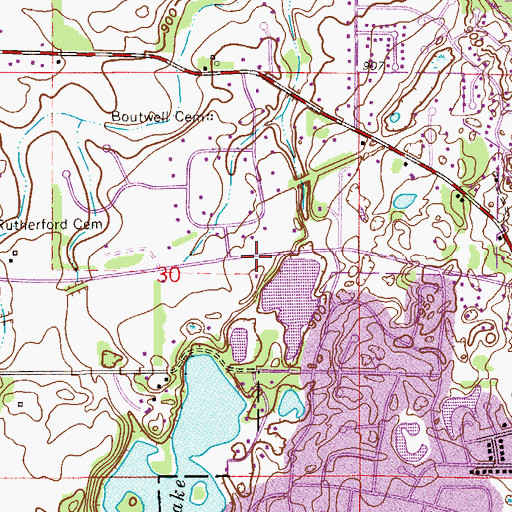 Topographic Map of Grace Baptist Church, MN
