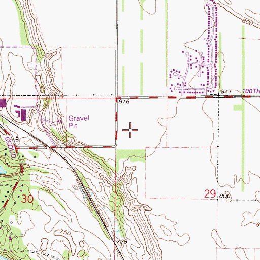 Topographic Map of Saint Croix Valley Congregation, MN