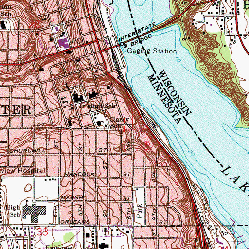 Topographic Map of Triangle Park, MN